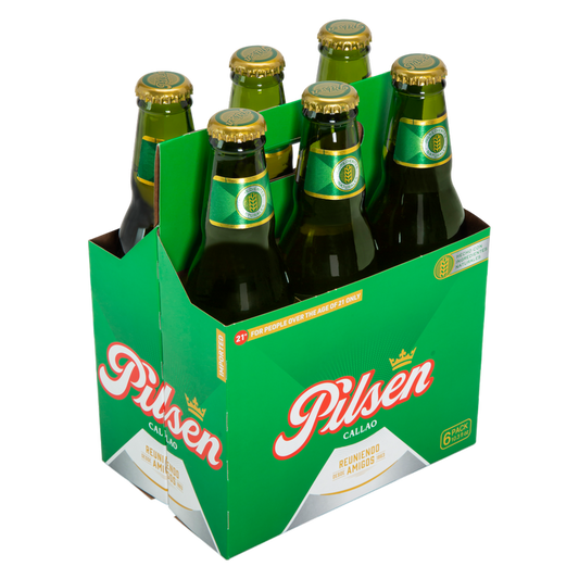 Pilsen Callao Cerveza 6pk 10oz Bottle