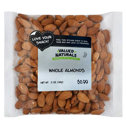 Valued Naturals Whole Almonds 5oz