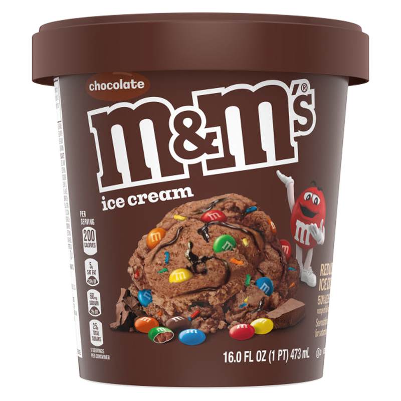 M&M'S Chocolate Ice Cream Pint, 16 Oz