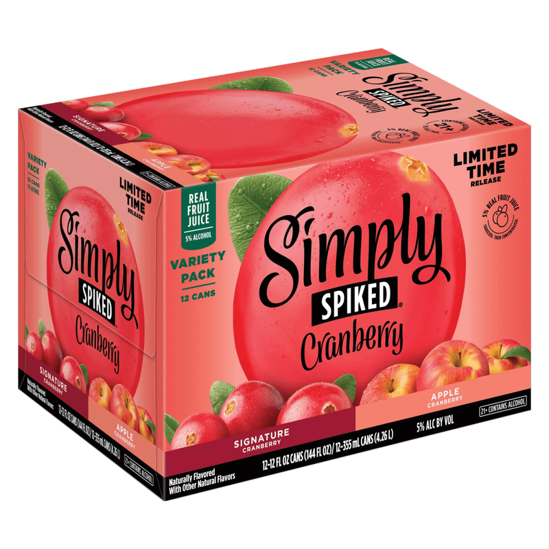 Simply Spiked Cranberry 12pk 12oz Cans 5% ABV