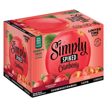 Simply Spiked Cranberry 12pk 12oz Cans 5% ABV