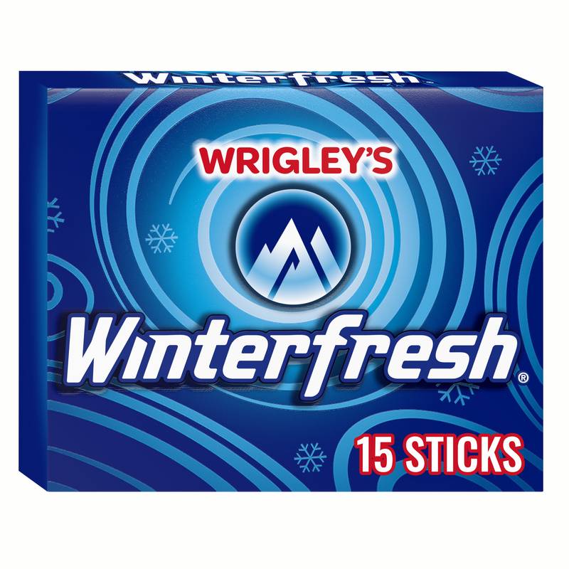 WRIGLEY'S Winterfresh Chewing Gum, Single Pack, 15 Stick
