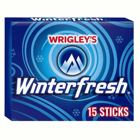 WRIGLEY'S Winterfresh Chewing Gum, Single Pack, 15 Stick