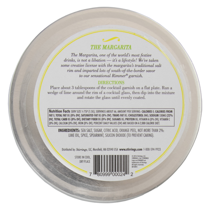 Stirrings Margarita Rimmer 3.5oz Can
