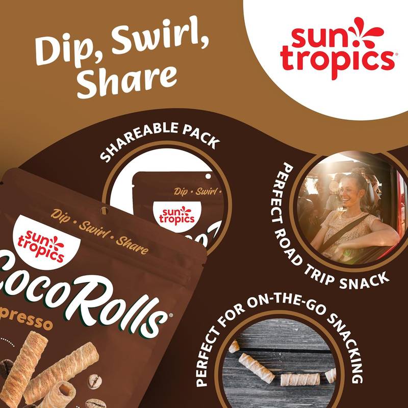 Sun Tropics CocoRolls Espresso, 4oz