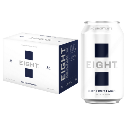 EIGHT Elite Light Lager 12pk 12oz Can 4.0% ABV
