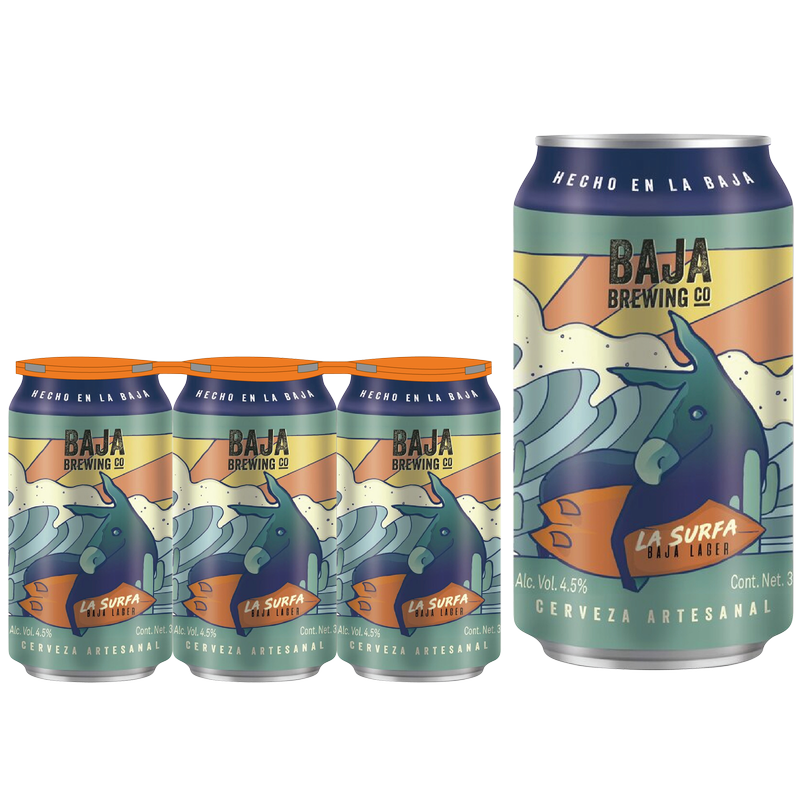 Baja Brewing Co. La Surfa Lager 6pk 12oz Cans 4.5% ABV