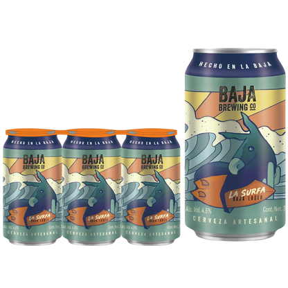 Baja Brewing Co. La Surfa Lager 6pk 12oz Cans 4.5% ABV