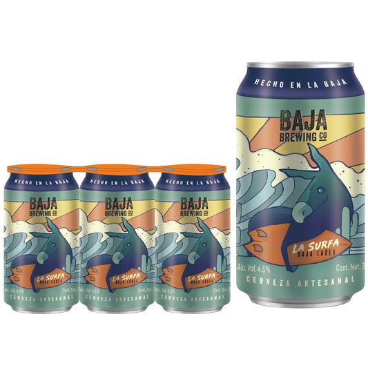 Baja Brewing Co. La Surfa Lager 6pk 12oz Cans 4.5% ABV
