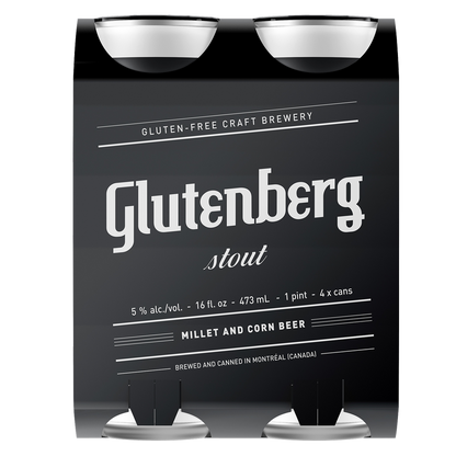 Glutenberg Stout Gluten Free 4pk 16oz Can