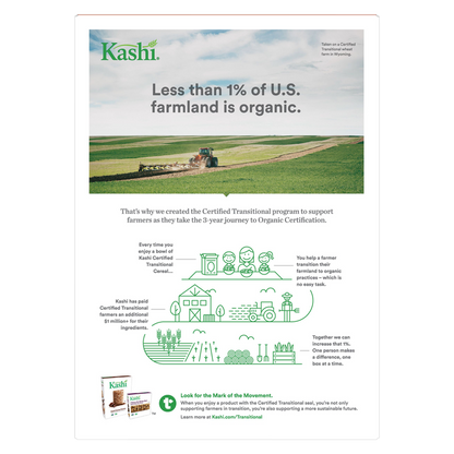 Kashi Organic Cinnamon Harvest Whole Wheat Biscuits Cereal 16.3oz