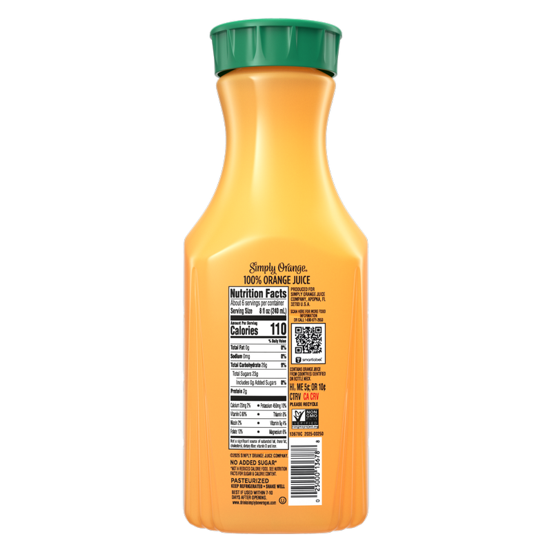 Simply Pulp Free Orange Juice 46oz Btl