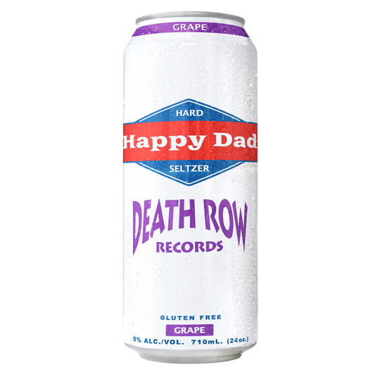 Happy Dad Hard Seltzer Big Poppa Death Row Records Grape Single 24oz Can 5% ABV