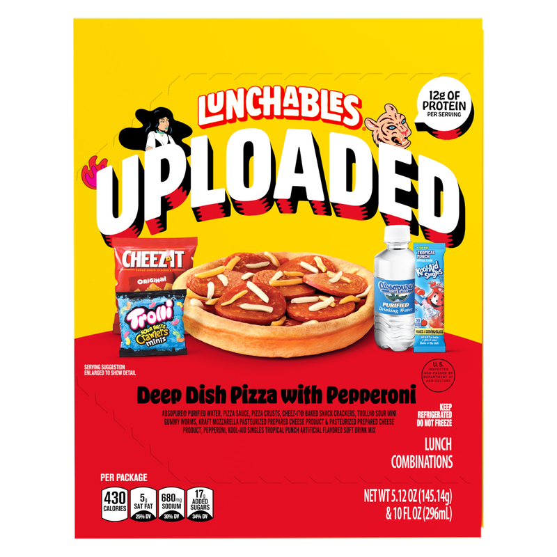 Lunchables Uploaded Pepperoni Deep Dish Pizza - 15oz