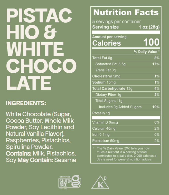 Baris Pistachio & White Chocolate Covered Raspberries 5oz