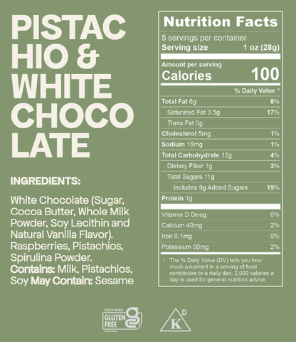 Baris Pistachio & White Chocolate Covered Raspberries 5oz