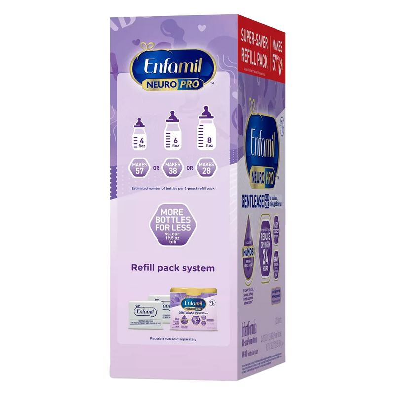 Enfamil NeuroPro Gentlease Infant Formula Powder Refill Box 35.2oz