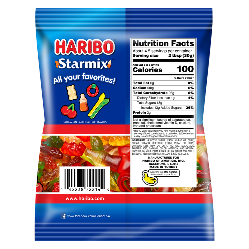 Haribo Starmix Gummi Candy 5oz