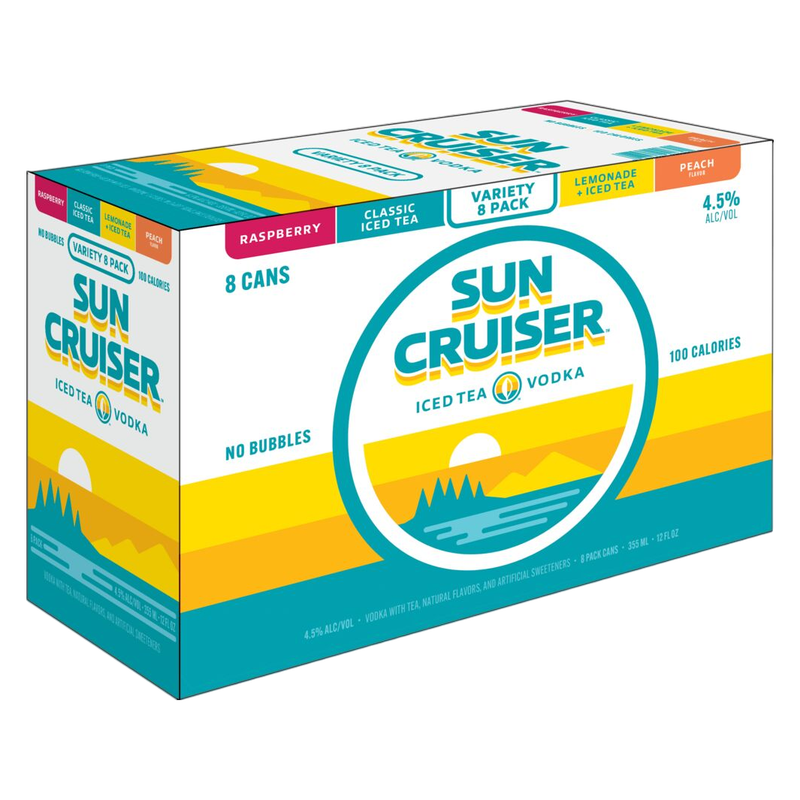 Sun Cruiser Iced Tea Vodka Variety Pack 8pk 12oz Can 4.5% ABV