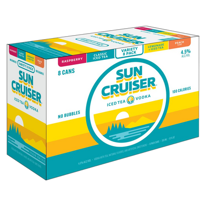 Sun Cruiser Iced Tea Vodka Variety Pack 8pk 12oz Can 4.5% ABV