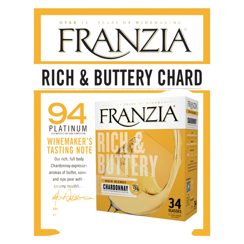 Franzia Rich & Buttery Chardonnay 5L Box