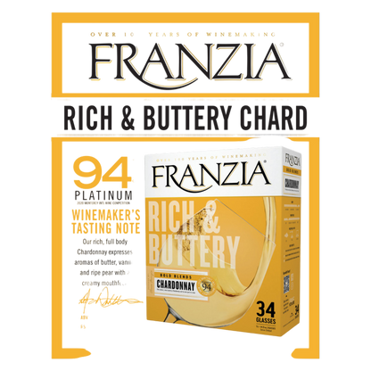 Franzia Rich & Buttery Chardonnay 5L Box