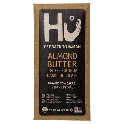 Hu Dark Chocolate Almond Butter and Puffed Quinoa Bar 2.1oz