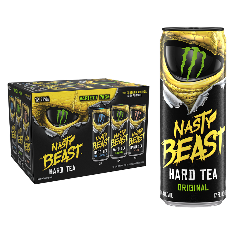 The Beast Hard Tea Variety Pack 12pk 12oz Can 6.0% ABV