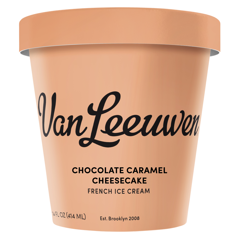 Van Leeuwen Chocolate Caramel Cheesecake Ice Cream Pint 14oz