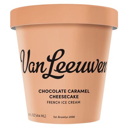 Van Leeuwen Chocolate Caramel Cheesecake Ice Cream Pint 14oz