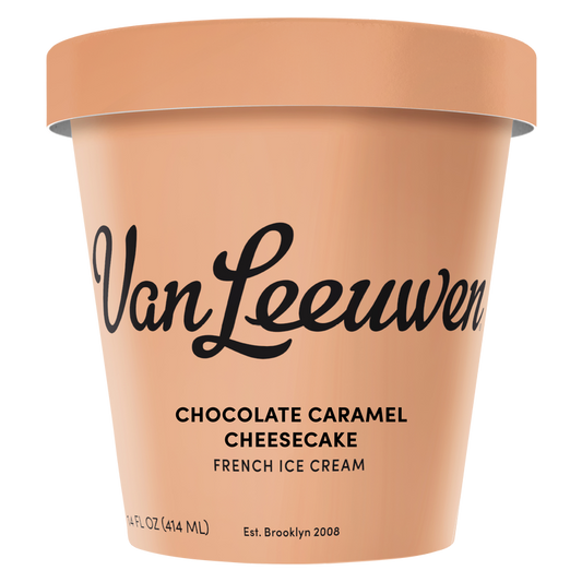 Van Leeuwen Chocolate Caramel Cheesecake Ice Cream Pint 14oz