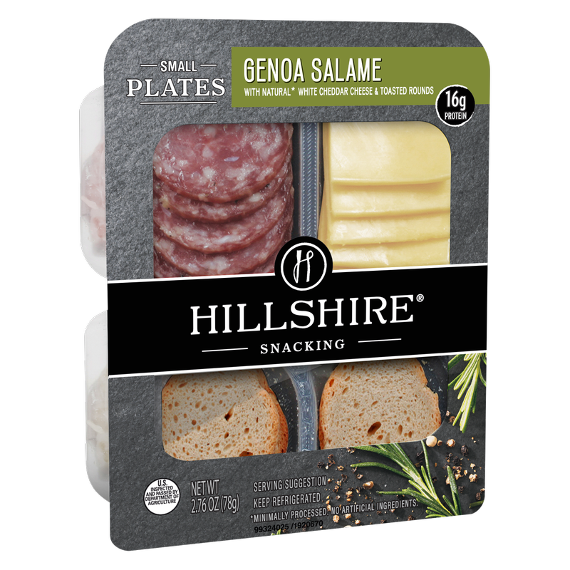 Hillshire Snacking Protein Small Plates Genoa Salami & White Cheddar Cheese - 2.76oz