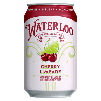 Waterloo Sparkling Cherry Limeade Water 12pk 12oz Can