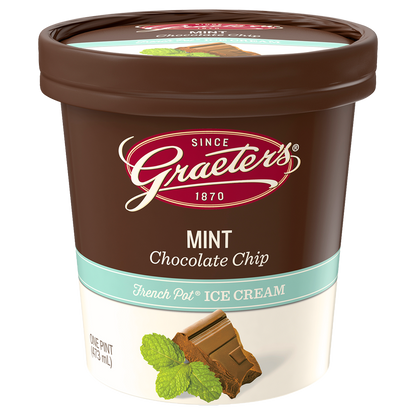 Graeter's Mint Chocolate Chip Ice Cream Pint