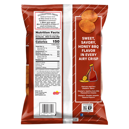 Chester's Fries Potato Crisps Honey BBQ Flavored 4.25oz