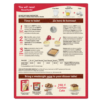 Betty Crocker Supermoist Yellow Cake Mix 13.25oz