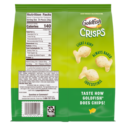 Goldfish Crisps Sour Cream & Onion 6.25oz