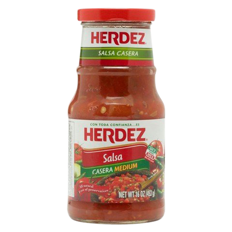 Herdez Medium Casera Salsa 16oz