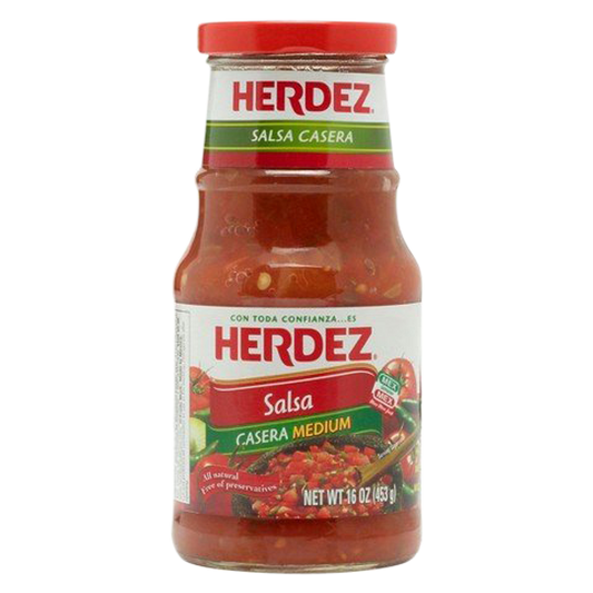 Herdez Medium Casera Salsa 16oz