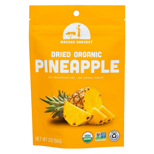 Mavuno Harvest Organic Unsweetened Dried Pineapple, 2oz