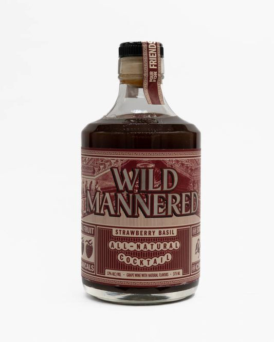 Wild Mannered Strawberry Basil Cocktail 375ml