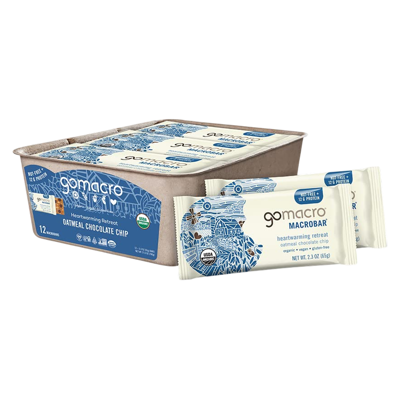 GoMacro Oatmeal Chocolate Chip Case 12 CT