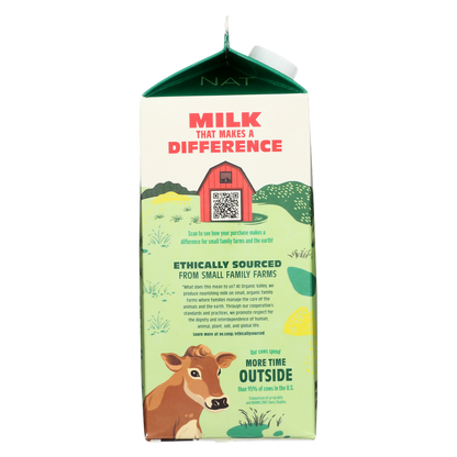 Organic Valley Non-Fat Milk 1/2 Gallon