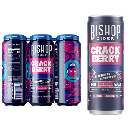 Bishop Cider Crackberry 6pk 12oz Can 6% ABV
