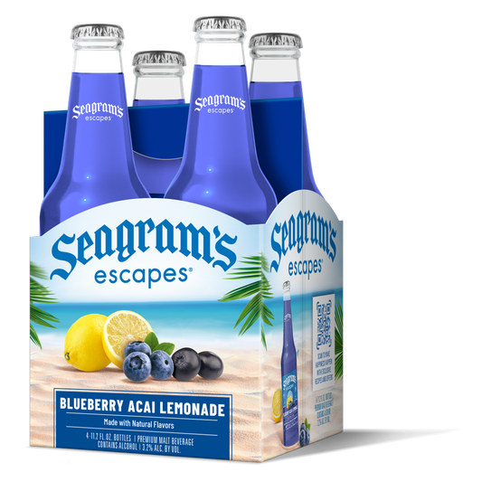 Seagram's Blueberry Acai Lemonade 4pk 11.2oz Btl 3.2% ABV