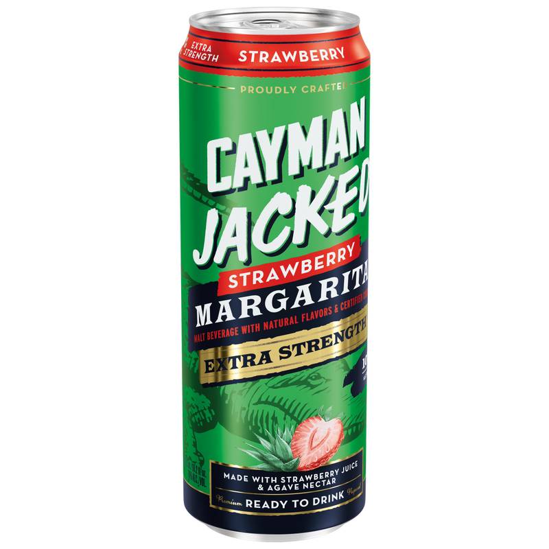Cayman Jacked Strawberry Margarita 19.2oz Can 10% ABV