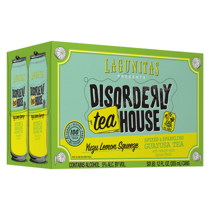 Lagunitas Disorderly Tea House- Yuzu Lemon Squeeze 6pk 12oz Can 5.0% ABV