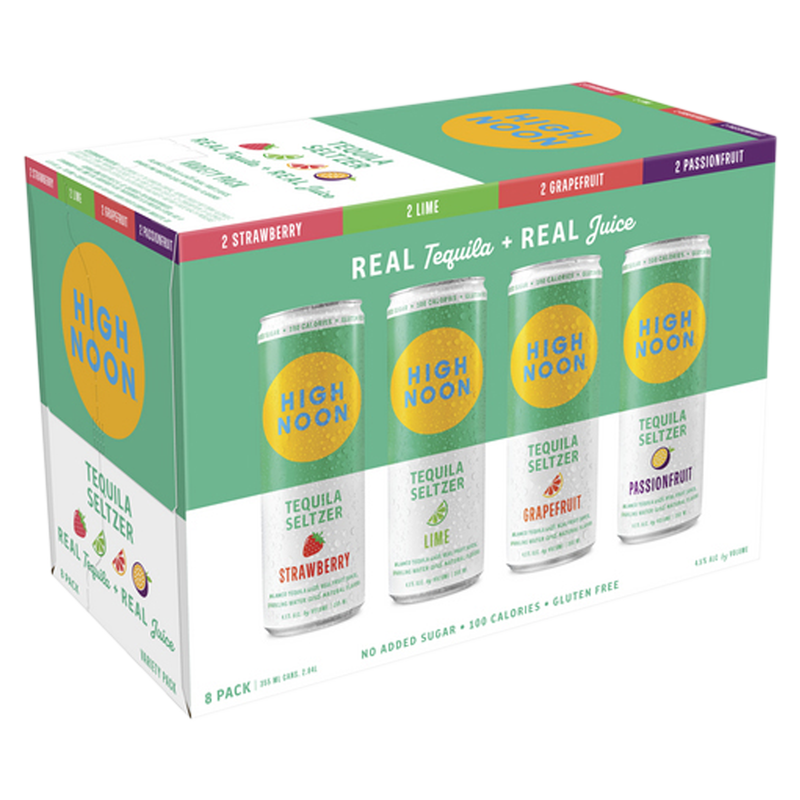 High Noon Variety Tequila 8pk 12oz Can 4.5% ABV