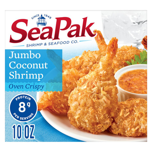 SeaPak Frozen Oven Crispy Breaded Jumbo Coconut Shrimp 10oz