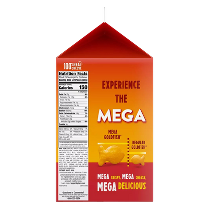 Goldfish Mega Bites Sharp Cheddar 26.7oz